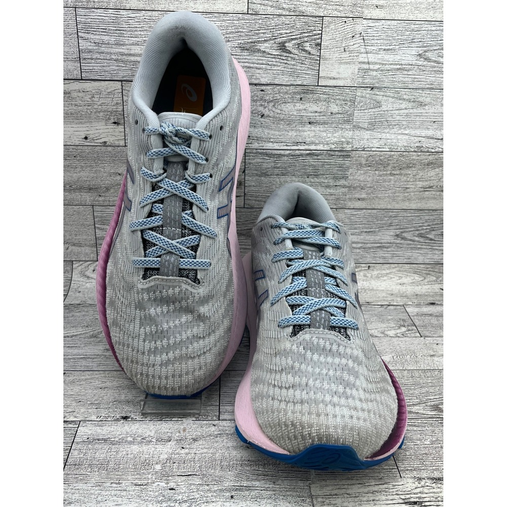 Asics Gel-Kayano Lite 2 Women Grey Pink Blue Running Shoes 1012B066 Size 8.5